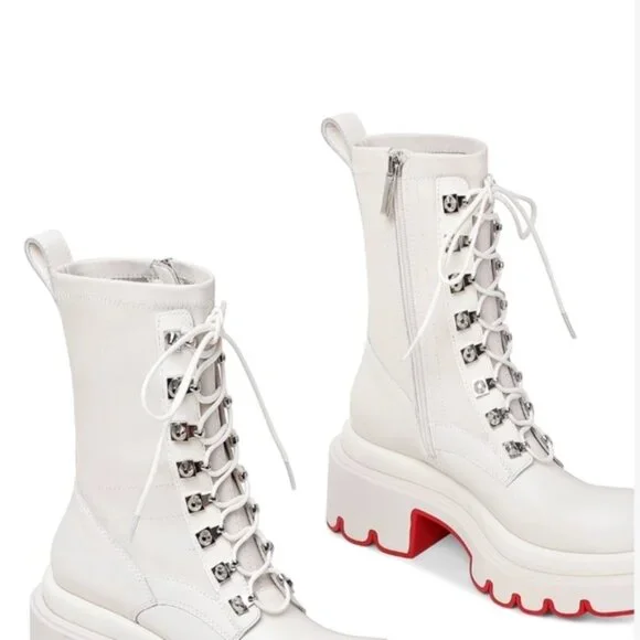 Ladies Shoes Lace up Boots - Picture 2 of 9